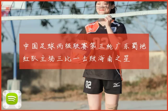 中国足球丙级联赛第三轮广东蜀地红队主场三比一击败海南之星